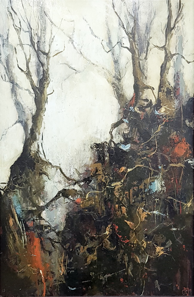 'Beneath Shadowed Woods' by artist Gillian Lee Smith